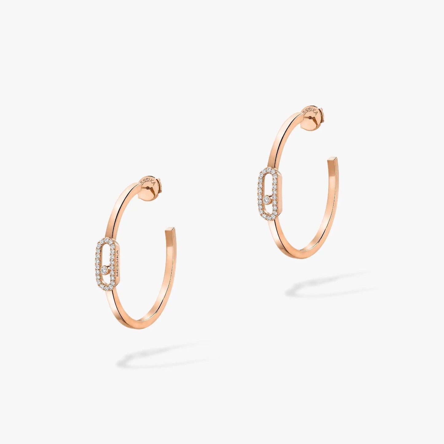 [Elite]CREOLES MOVE UNO PM DIAMOND EARRINGS