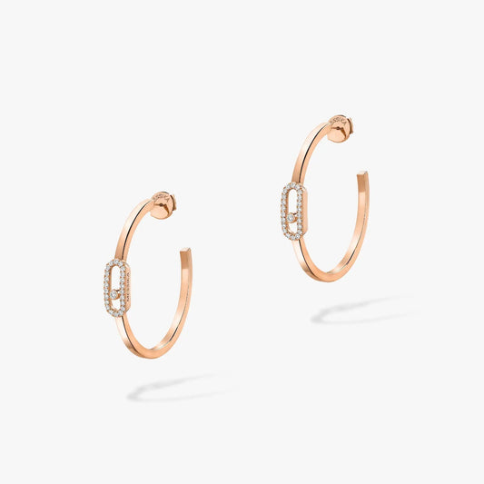 [Elite]CREOLES MOVE UNO PM DIAMOND EARRINGS