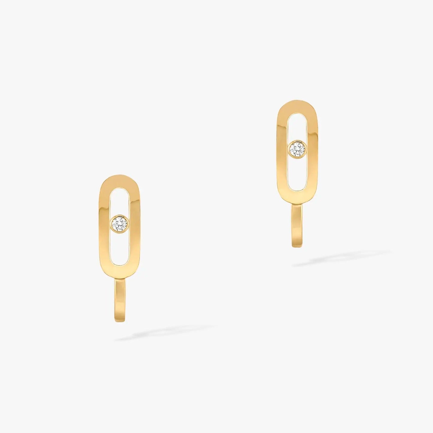 [Elite]CREOLES MOVE UNO MINI 1 DIAMOND EARRINGS