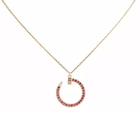 [Elite]JUSTE NECKLACE RED FULL DIAMONDS