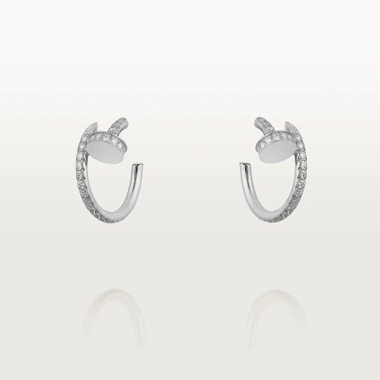[Elite]JUSTE EARRINGS 12.75MM SILVER DIAMOND