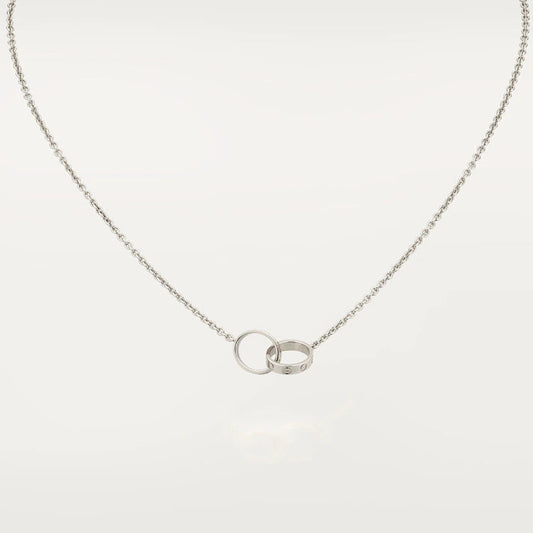 [Elite]LOVE NECKLACE PINK GOLD AND SILVER
