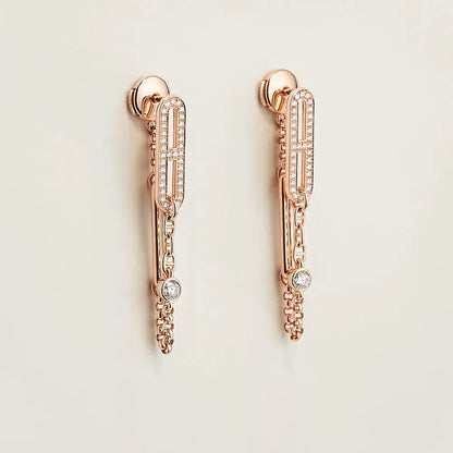 [Elite]CHAINE CHAOS DIAMOND DROP EARRINGS