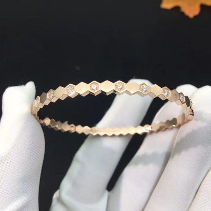 [Elite]BEE LOVE PINK GOLD DIAMOND BRACELET