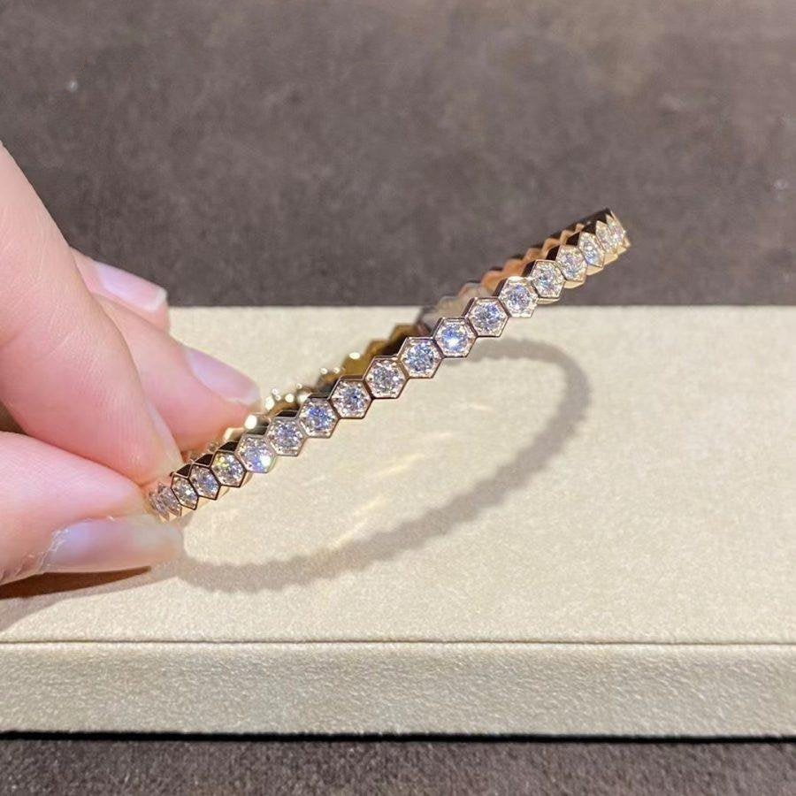 [Elite]BEE LOVE GOLD BRACELET FULL DIAMOND
