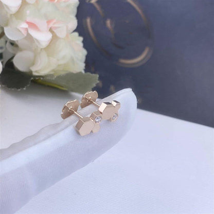 [Elite]BEE LOVE PINK GOLD DIAMOND EARRINGS