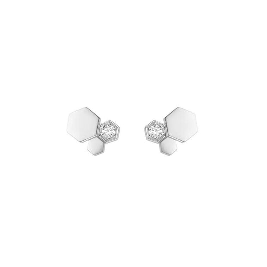 [Elite]BEE LOVE SILVER DIAMOND EARRINGS