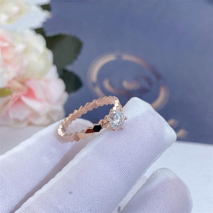 [Elite]BEE LOVE RING PINK GOLD 1 DIAMOND