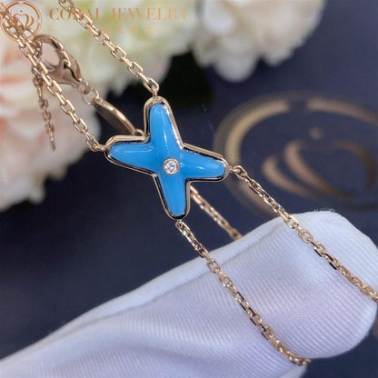 [Elite]JEUX BRACELET TURQUOISE PINK GOLD 1 DIAMOND