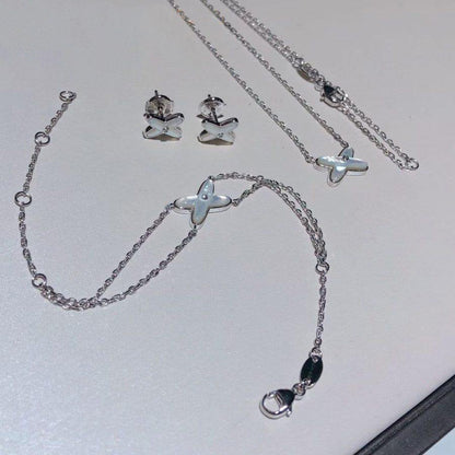 [Elite]JEUX BRACELET WHITE MOP SILVER 1 DIAMOND