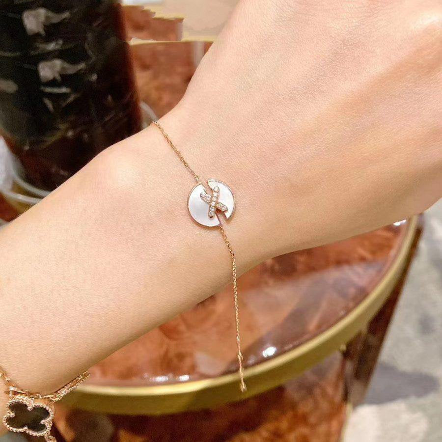 [Elite]JEUX DE BRACELET MOP PINK GOLD DIAMONDS