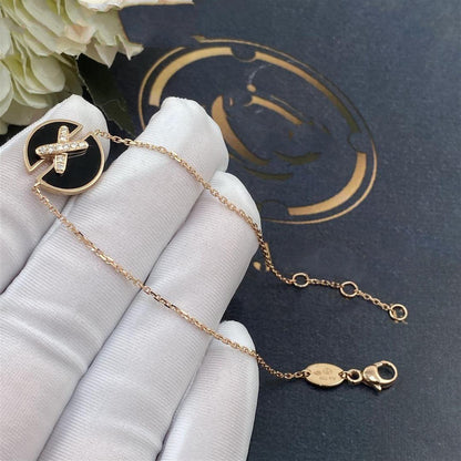 [Elite]JEUX DE BRACELET ONYX PINK GOLD DIAMOND