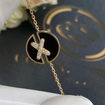 [Elite]JEUX DE BRACELET ONYX PINK GOLD DIAMOND