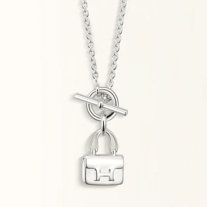 [Elite]POP H PEDANT SILVER NECKLACE