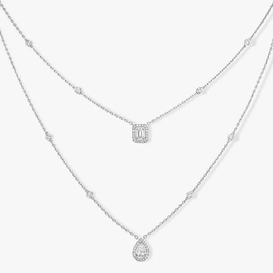 [Elite]Diamond Necklace My Twin 2 Rows