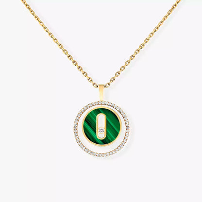 [Elite]Lucky Move Diamond Necklace in Rose Gold and White Mother-of-Pearl