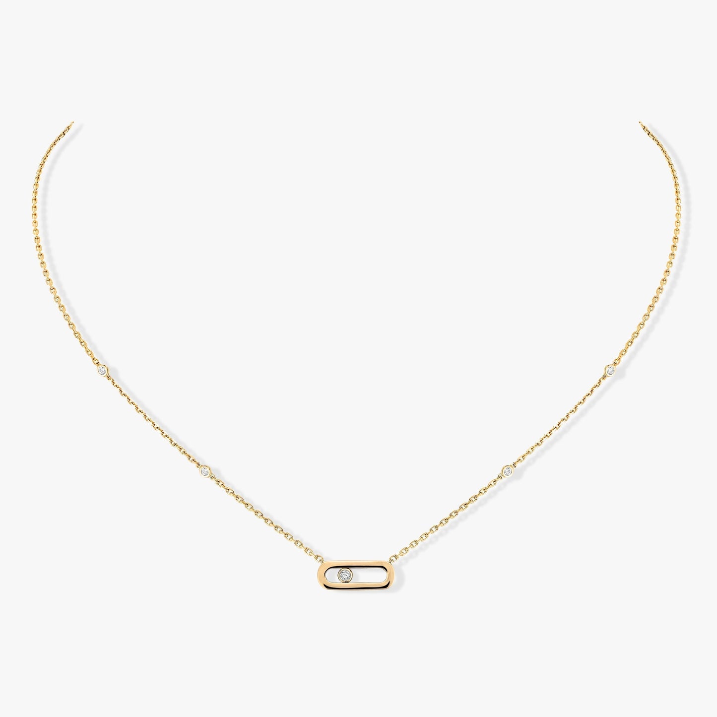 [Elite]MOVE UNO DIAMOND NECKLACE