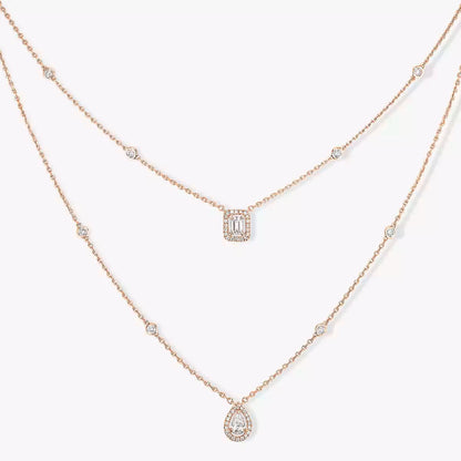 [Elite]Diamond Necklace My Twin 2 Rows