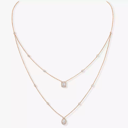 [Elite]Diamond Necklace My Twin 2 Rows
