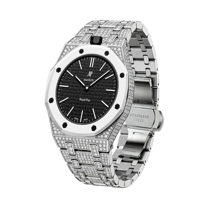 [Elite]Royal Oak Pop Exclusive Bioceramic Case & Bioceramic Strap Full Diamond