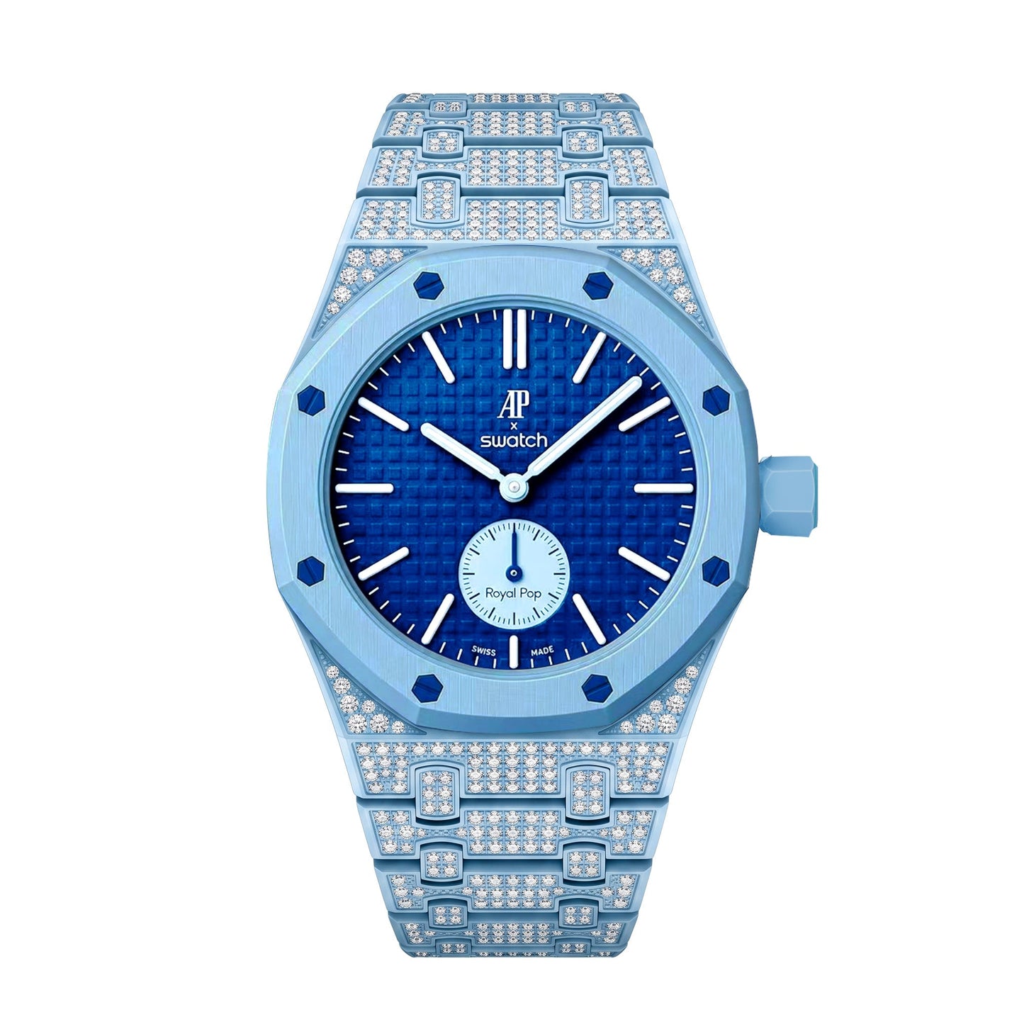 [Elite]Royal Oak Pop Exclusive Bioceramic Case & Bioceramic Strap Full Diamond