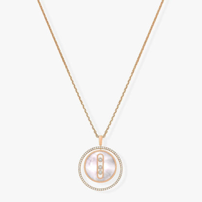 [Elite]LUCKY MOVE MM NACRE BLANCHE DIAMOND NECKLACE