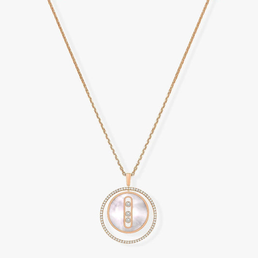 [Elite]LUCKY MOVE MM NACRE BLANCHE DIAMOND NECKLACE