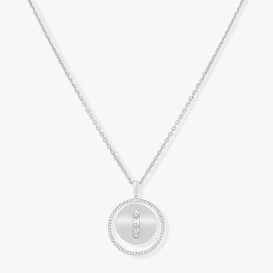 [Elite]LUCKY MOVE MM SILVER DIAMOND NECKLACE