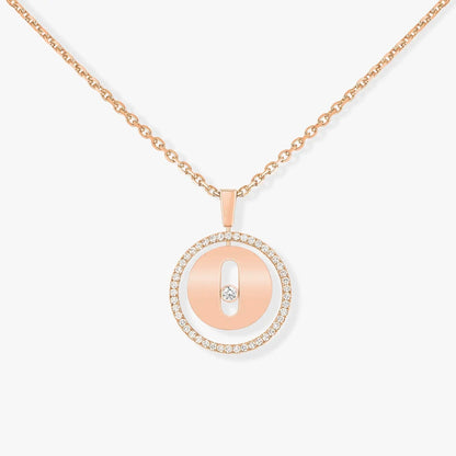 [Elite]LUCKY MOVE PM NECKLACE PINK GOLD DIAMOND