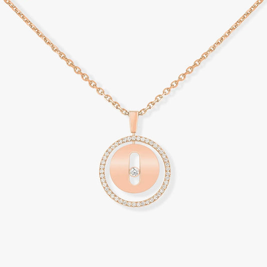[Elite]LUCKY MOVE PM NECKLACE PINK GOLD DIAMOND