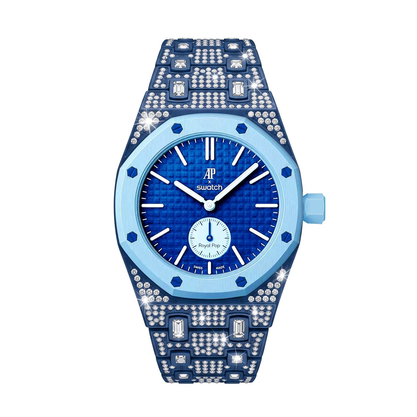 [Elite]Royal Oak Pop Exclusive Bioceramic Case & Bioceramic Strap Full Diamond