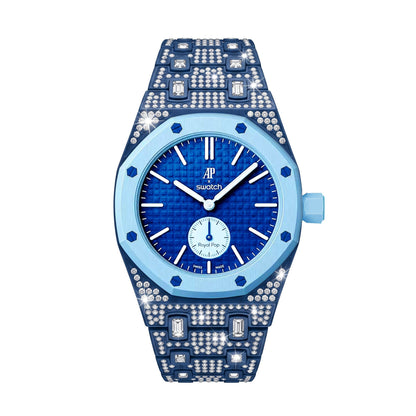 [Elite]Royal Oak Pop Exclusive Bioceramic Case & Bioceramic Strap Full Diamond