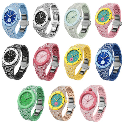 [Elite]Royal Oak Pop Exclusive Bioceramic Case & Bioceramic Strap Full Diamond
