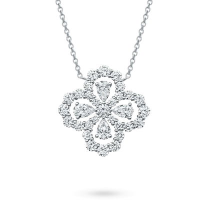 [Elite]LOOP NECKLACE FULL MOTIF DIAMOND 16MM MULTIPLE COLORS