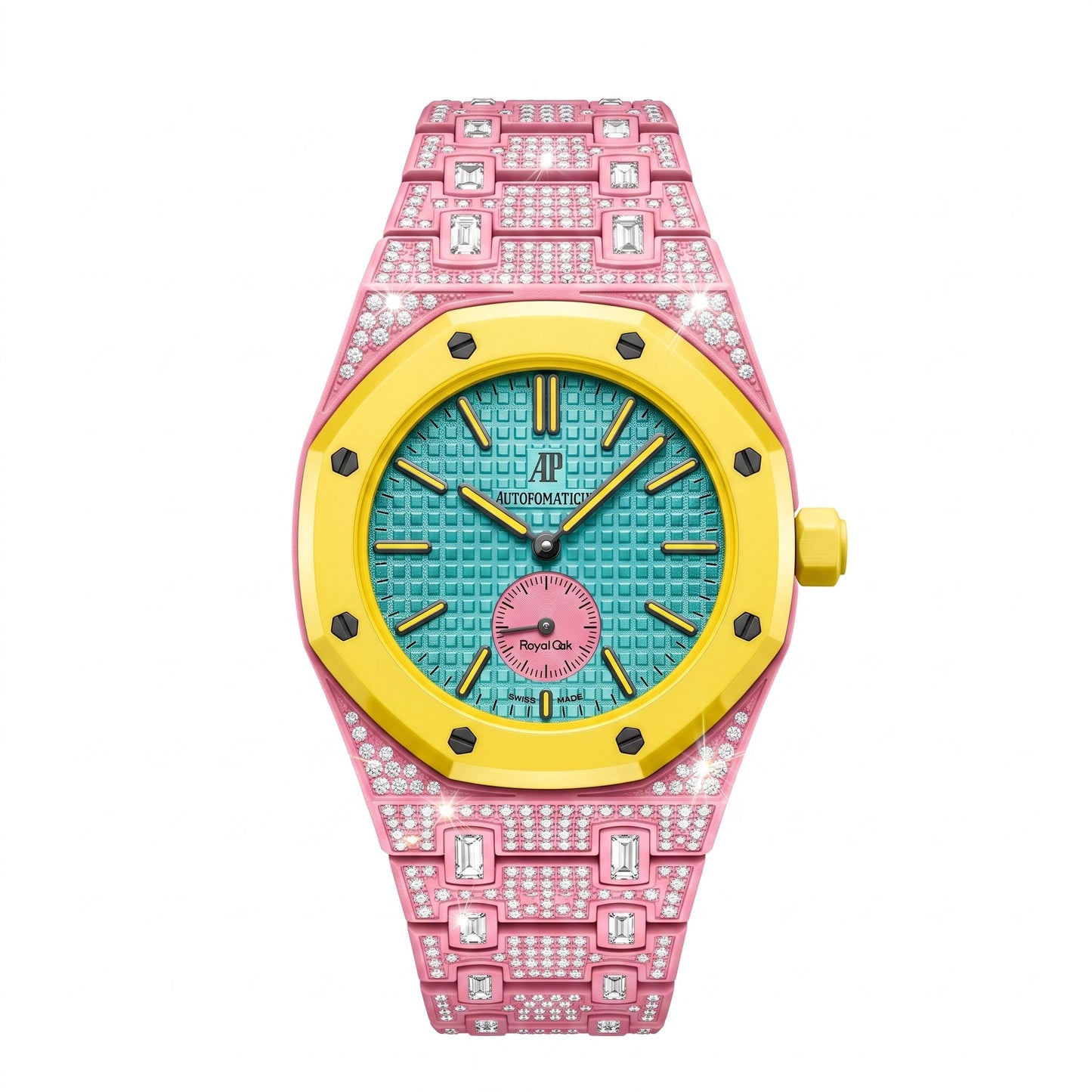[Elite]Royal Oak Pop Exclusive Bioceramic Case & Bioceramic Strap Full Diamond