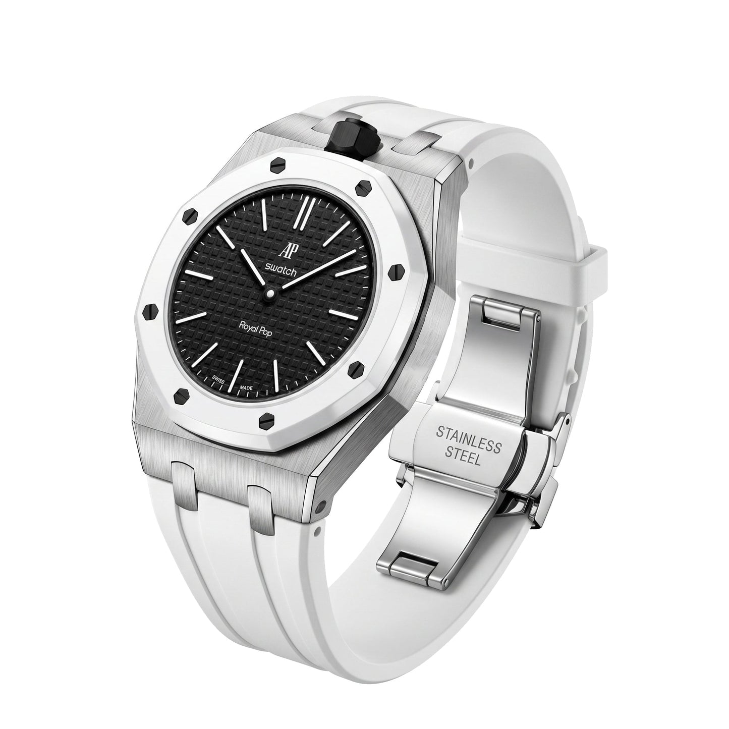 [Elite]Royal Oak Pop Exclusive Steel Case & Silicone Strap With Cradle