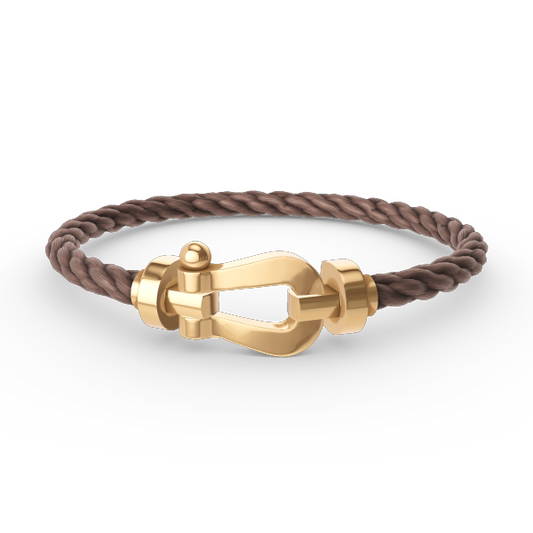 [Elite]FORCE LARGE HORSESHOE NO DIAMOND BRACELET GOLD