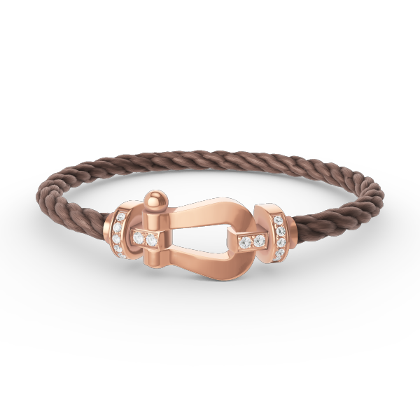 [Elite]FORCE LARGE HORSESHOE HALF DIAMOND BRACELET ROSE GOLD