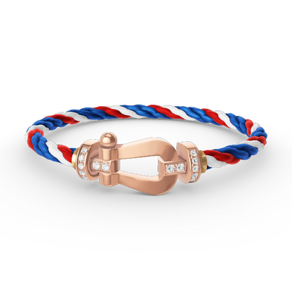 [Elite]FORCE LARGE HORSESHOE HALF DIAMOND BRACELET ROSE GOLD