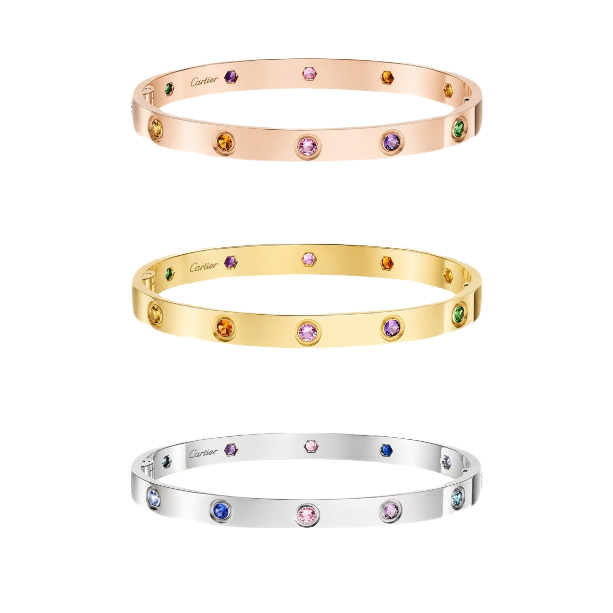 [Elite]2026 RAINBOW LOVE BRACELET 6.1MM  10 DIAMONDS