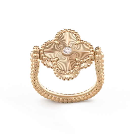 [Elite]CLOVER RIVERSIBLE ROSE GOLD RING