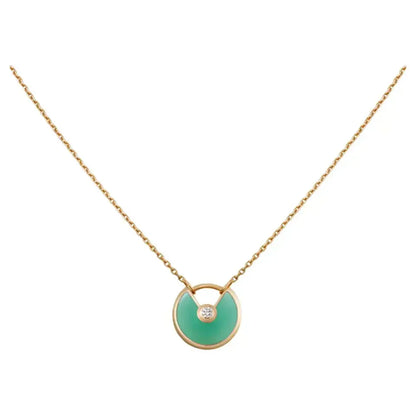 [Elite]AMULETTE GOLD MALACHITE NECKLACE