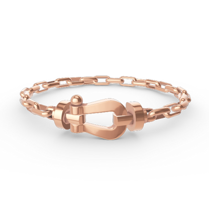 [Elite]FORCE LARGE HORSESHOE CLASP  METAL BRACELET