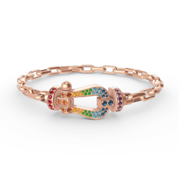 [Elite]FORCE LARGE HORSESHOE CLASP  METAL BRACELET
