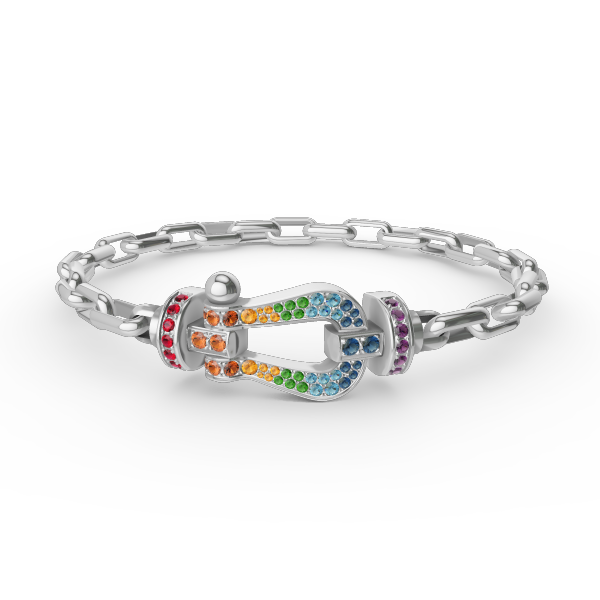 [Elite]FORCE LARGE HORSESHOE CLASP  METAL BRACELET