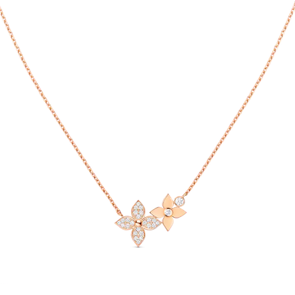 [Elite]STAR BLOSSOM NECKLACE PINK GOLD DIAMONDS