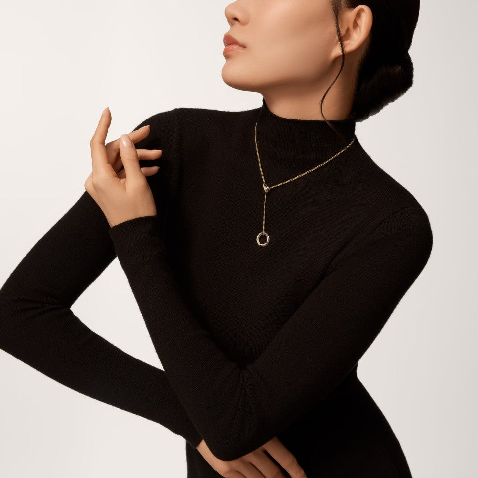 [Elite]TRINITY DIAMONDS NECKLACE