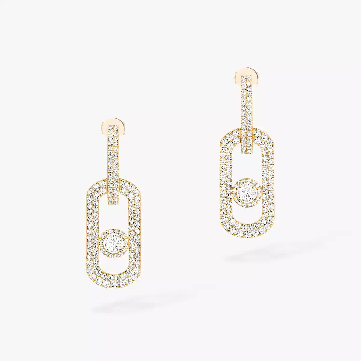 [Elite]So Move XL Pave_-Set Diamond Pendant Earrings