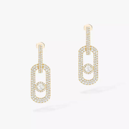 [Elite]So Move XL Pave_-Set Diamond Pendant Earrings