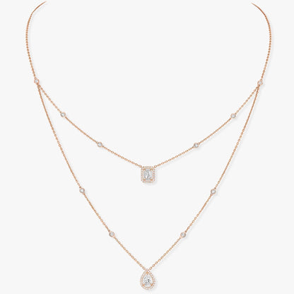 [Elite]MY TWIN 2 ROW DIAMOND NECKLACE